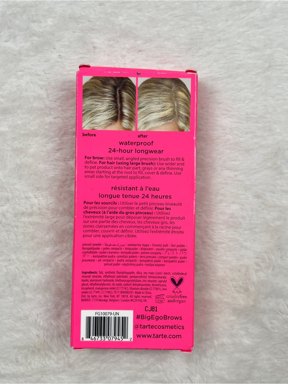 Tarte Big Ego Brow & Root Camo Kit Cool Blonde NWT - Picture 2 of 3